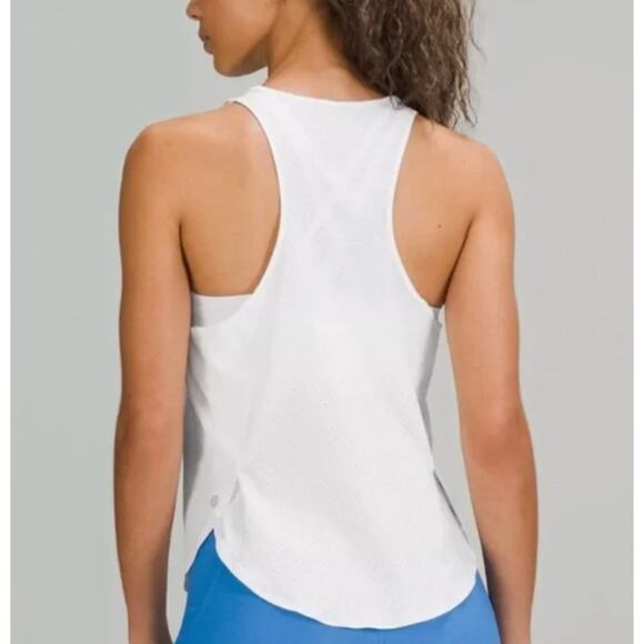 Set of Two(2) Lululemon Lightweight Stretch Run Tanks White/ Rust - Picture 8 of 8
